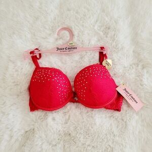 💋JUICY COUTURE BRAND NEW SEXY PUSH UP BRA SIZE 34C